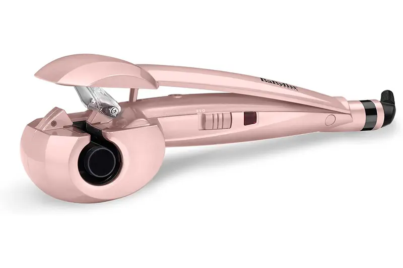 BaByliss Curl Secret Rose Blush - Boucleur Automatique, Boucles faciles et rapides, 2 réglages de température jusqu'à 205°C - Rose, 2664PRE
