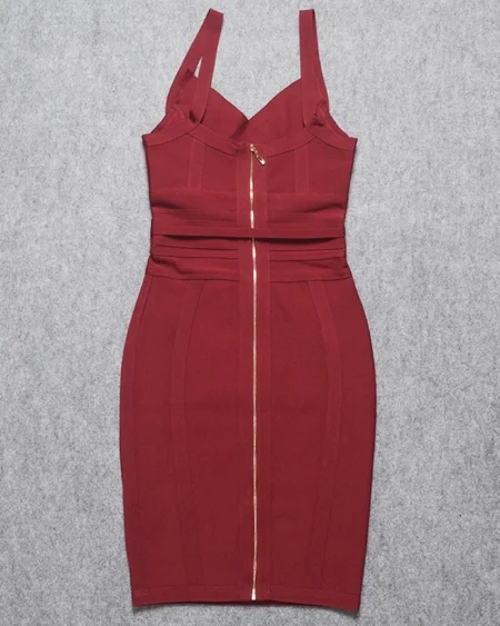 Robe Bandage Cocktail Courte Bordeaux Décolleté Cœur et Ceinture