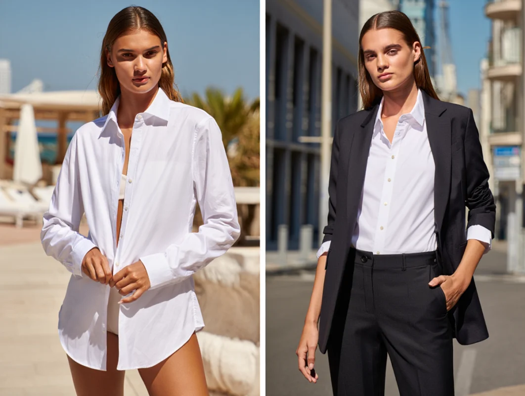  La chemise Oxford, le basique chic de l’été qui va dominer la rentrée 