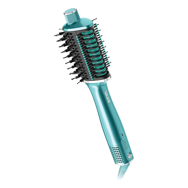 Shark Glossi 2-en-1 Accessoire Chauffant et Air Glosser – Turquoise sublime, Qualité Salon, Plaques en Céramique, Volume, Anti-Frisottis, Technologie Gloss Lock, Tous Types de Cheveux – HT302EUTL