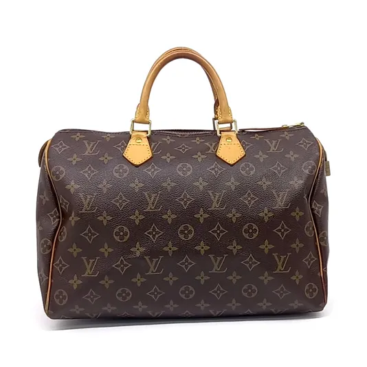 Louis Vuitton Sac Speedy 35 en toile monogram marron